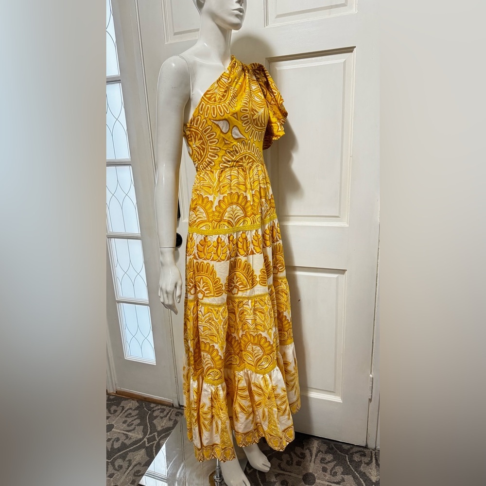 Farm Rio Ainika Tapestry One-Shoulder Maxi Dress Size XSMALL - Picture 6 of 16